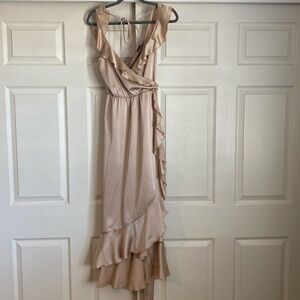 Mumu Samantha Ruffled Wrap Dress